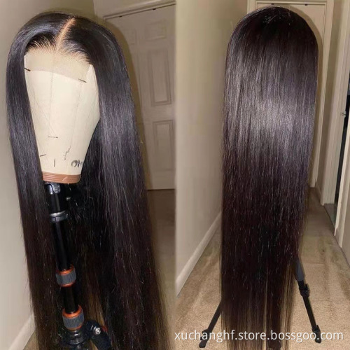 Wholesale Cheap Straight Brazilian Virgin Human Hair 360 Full HD Lace Frontal Wig With Baby Hair Lace Front Wig For Black Women